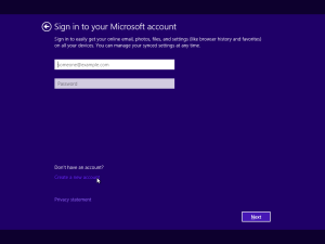 MS Windows 10 - No Account 1